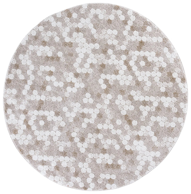 Safavieh Northport 800 6'-7" x 6'-7" Rug in Taupe / Ivory