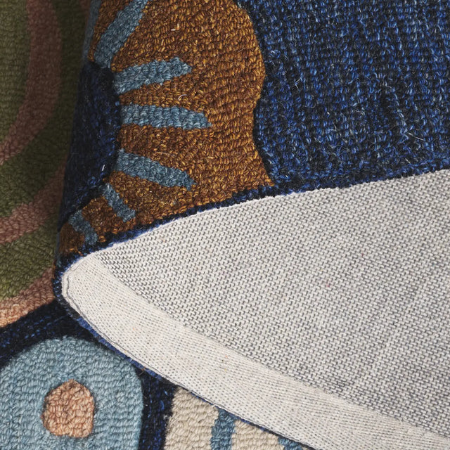 Safavieh Jardin 4'-0" x 6'-0" Rug in Navy / Light Blue