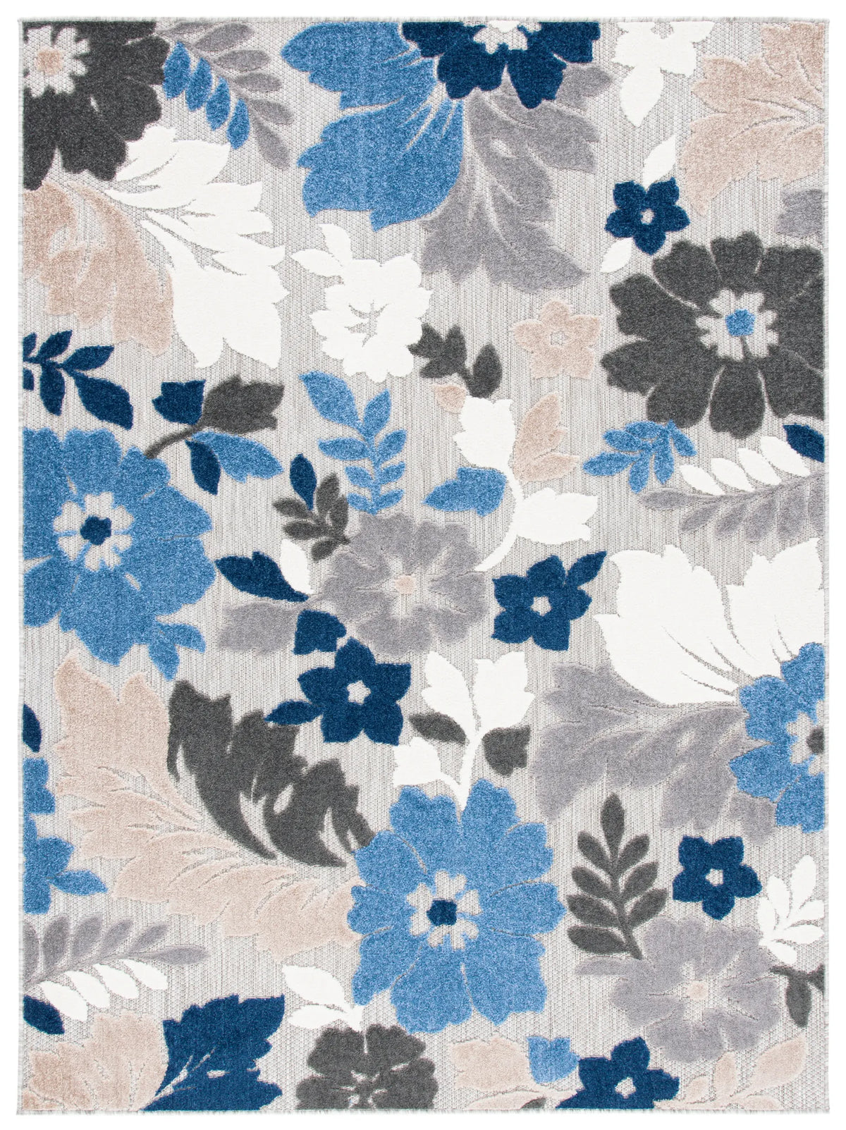 Safavieh Cabana 4'-5" x 6'-5" Rug in Grey / Blue