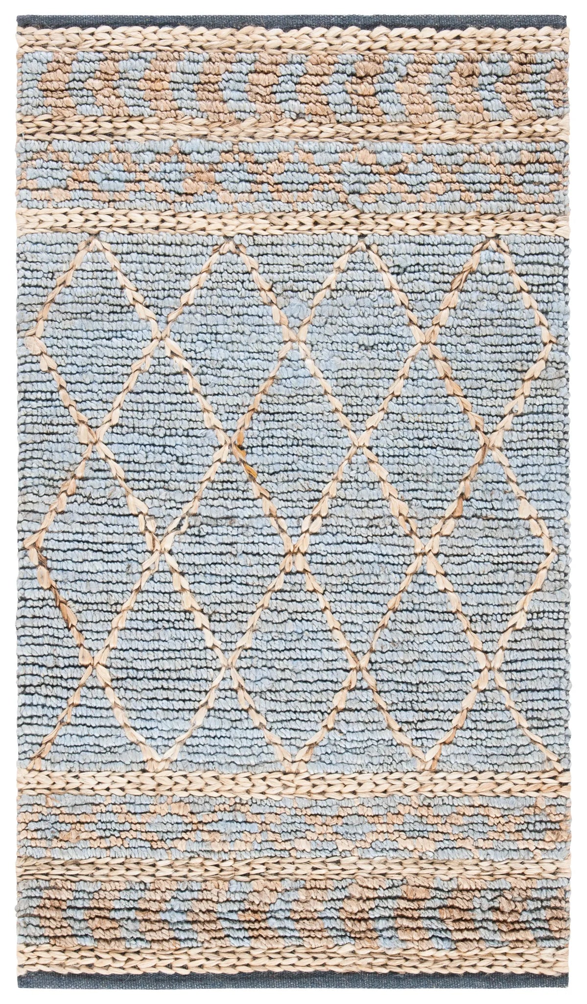 Safavieh Natural Fiber 3'-0" x 5'-0" Rug in Natural / Blue