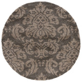 Safavieh Florida Shag 5'-0" x 5'-0" Rug in Smoke / Beige