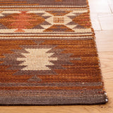 Safavieh Kilim 4'-0" x 6'-0" Rug in Brown / Dark Grey