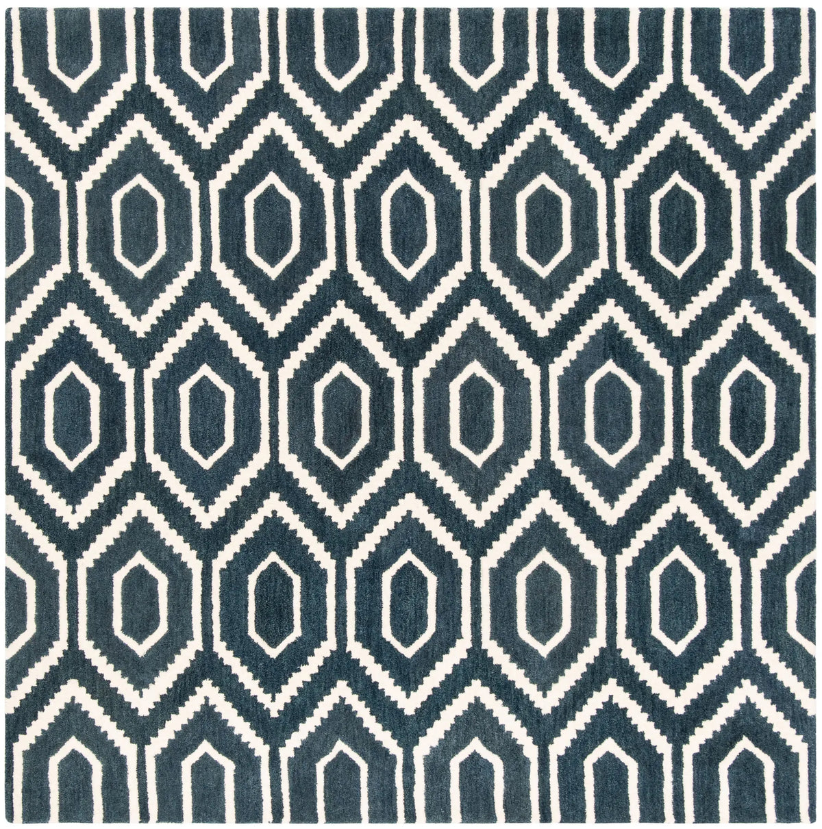 Safavieh Himalaya 6'-0" x 6'-0" Rug in Navy / Ivory