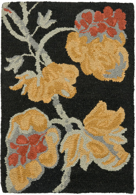 Safavieh Blossom 2'-0" x 3'-0" Rug in Black / Multi