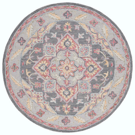 Safavieh Metro 6'-0" x 6'-0" Rug in Grey / Rust