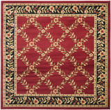 Safavieh Lyndhurst 6'-7" x 6'-7" Rug in Red / Black