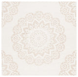 Safavieh Blossom 6'-0" x 6'-0" Rug in Ivory / Light Brown