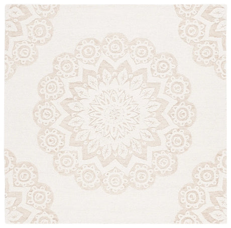 Safavieh Blossom 6'-0" x 6'-0" Rug in Ivory / Light Brown