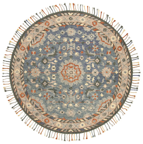 Safavieh Aspen 7'-0" x 7'-0" Rug in Blue / Rust