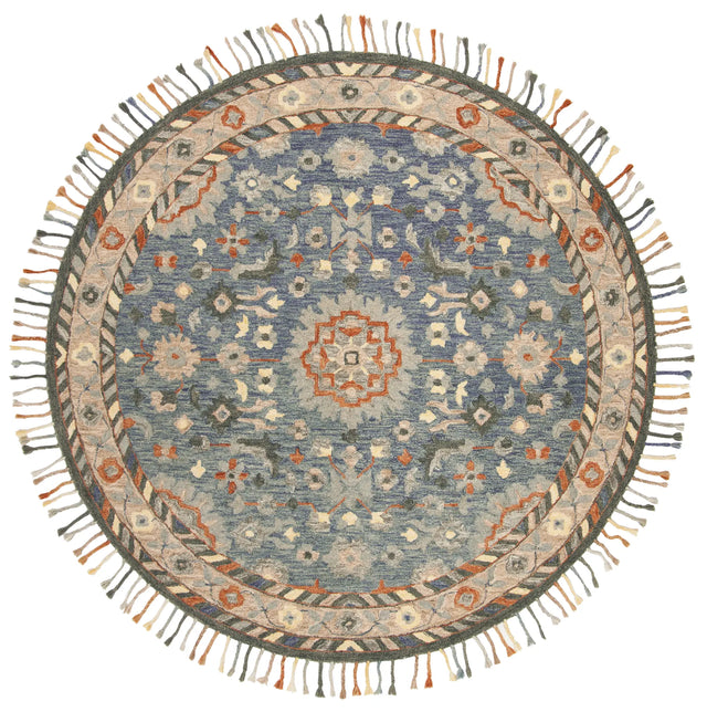 Safavieh Aspen 7'-0" x 7'-0" Rug in Blue / Rust