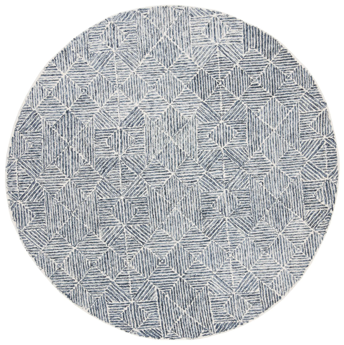Safavieh Abstract 6'-0" x 6'-0" Rug in Blue / Ivory