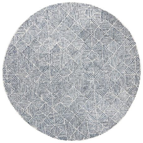 Safavieh Abstract 6'-0" x 6'-0" Rug in Blue / Ivory