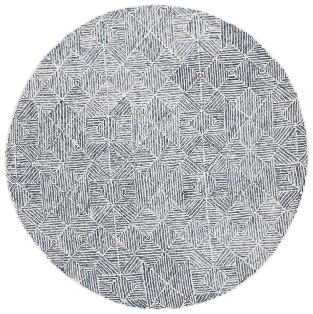 Safavieh Abstract 6'-0" x 6'-0" Rug in Blue / Ivory