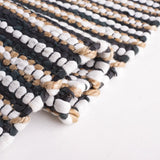 Safavieh Vintage Leather 4'-0" x 6'-0" Rug in Black / Ivory