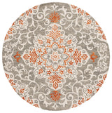 Safavieh Metro 6'-0" x 6'-0" Rug in Grey / Rust