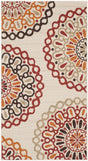 Safavieh Veranda 2'-7" x 5'-0" Rug in Creme / Red