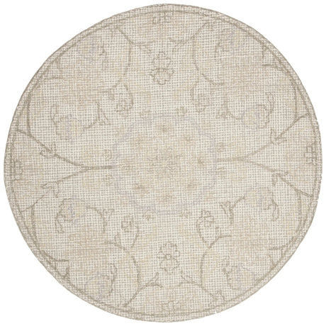 Safavieh Abstract 6'-0" x 6'-0" Rug in Light Grey / Ivory