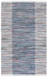 Safavieh Rag Rug 4'-0" x 6'-0" Rug in Purple / Blue