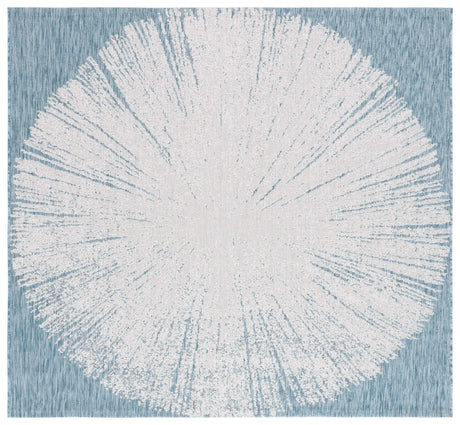 Safavieh Courtyard 6'-7" x 6'-7" Rug in Beige / Aqua