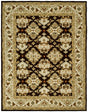 Safavieh Heritage 9'-6" x 13'-6" Rug in Espresso / Ivory