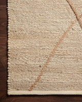 Loloi Bodhi Bod-01 Ivory/Natural Rugs - corner on wood
