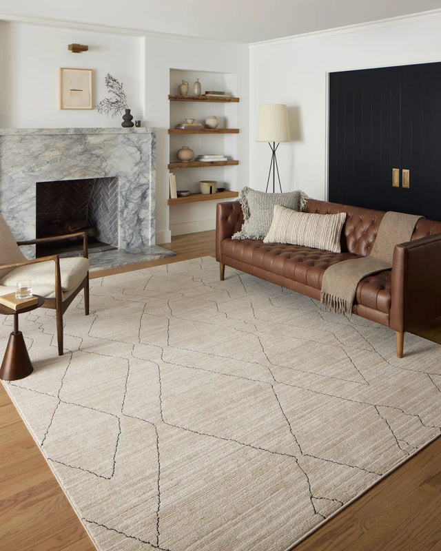Loloi Darby Dar-03 Sand/Charcoal Rug - room scene 1
