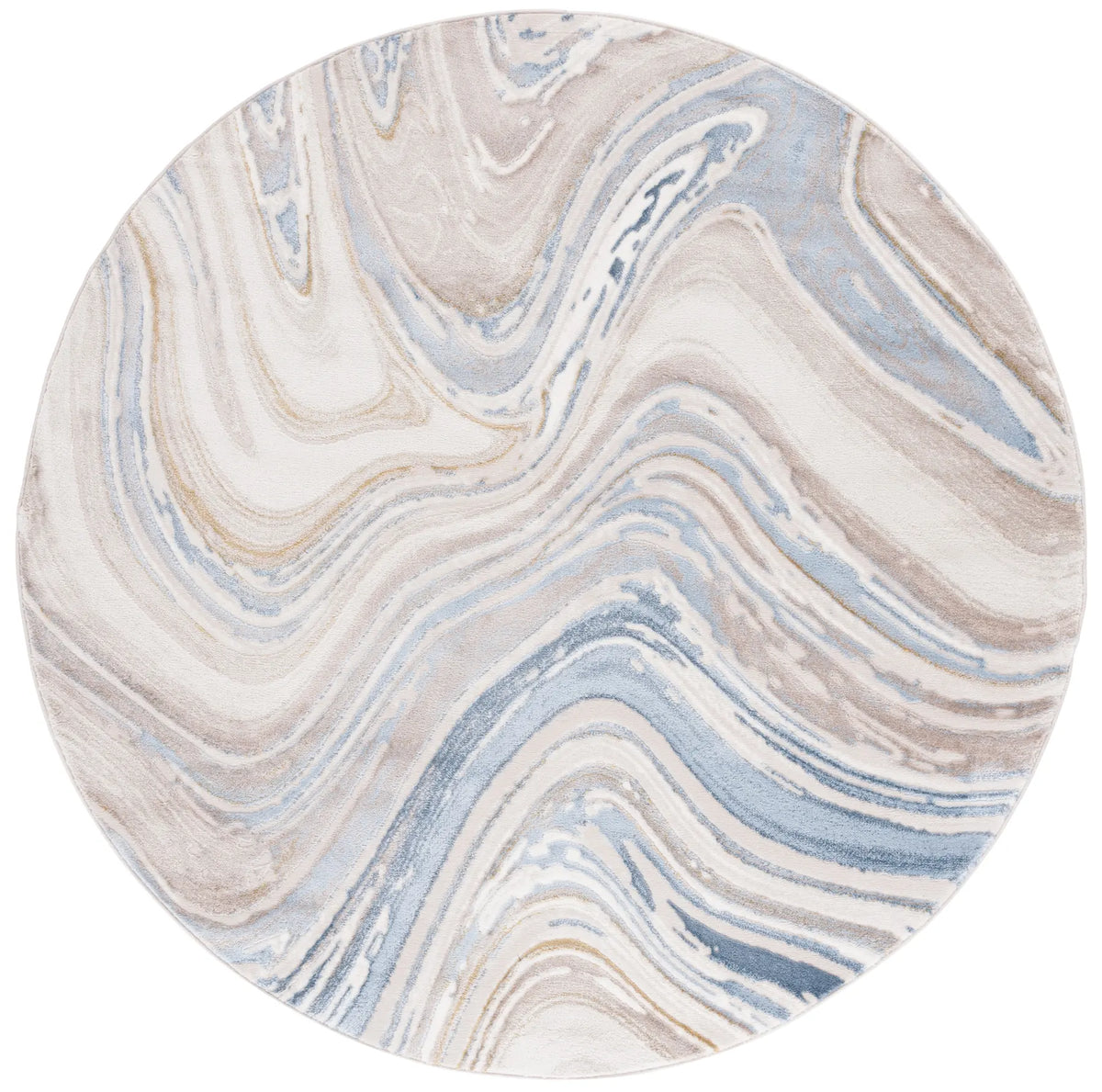 Safavieh Prestige 6'-7" x 6'-7" Rug in Beige / Blue