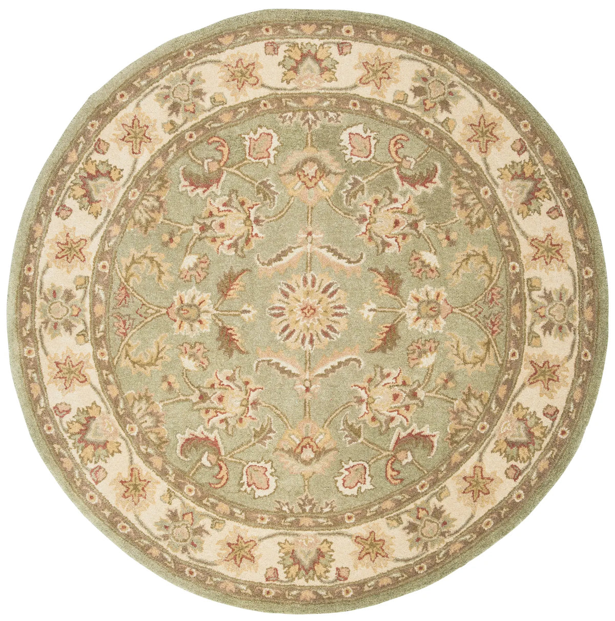 Safavieh Antiquity 6'-0" x 6'-0" Rug in Green / Gold