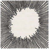 Safavieh Fifth Avenue 5'-0" x 5'-0" Rug in Ivory / Black