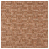 Safavieh Sisal All-Weather 6'-7" x 6'-7" Rug in Natural / Brown