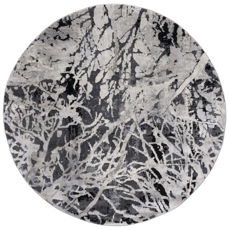 Safavieh Jasper 100 6'-7" x 6'-7" Rug in Black / Ivory
