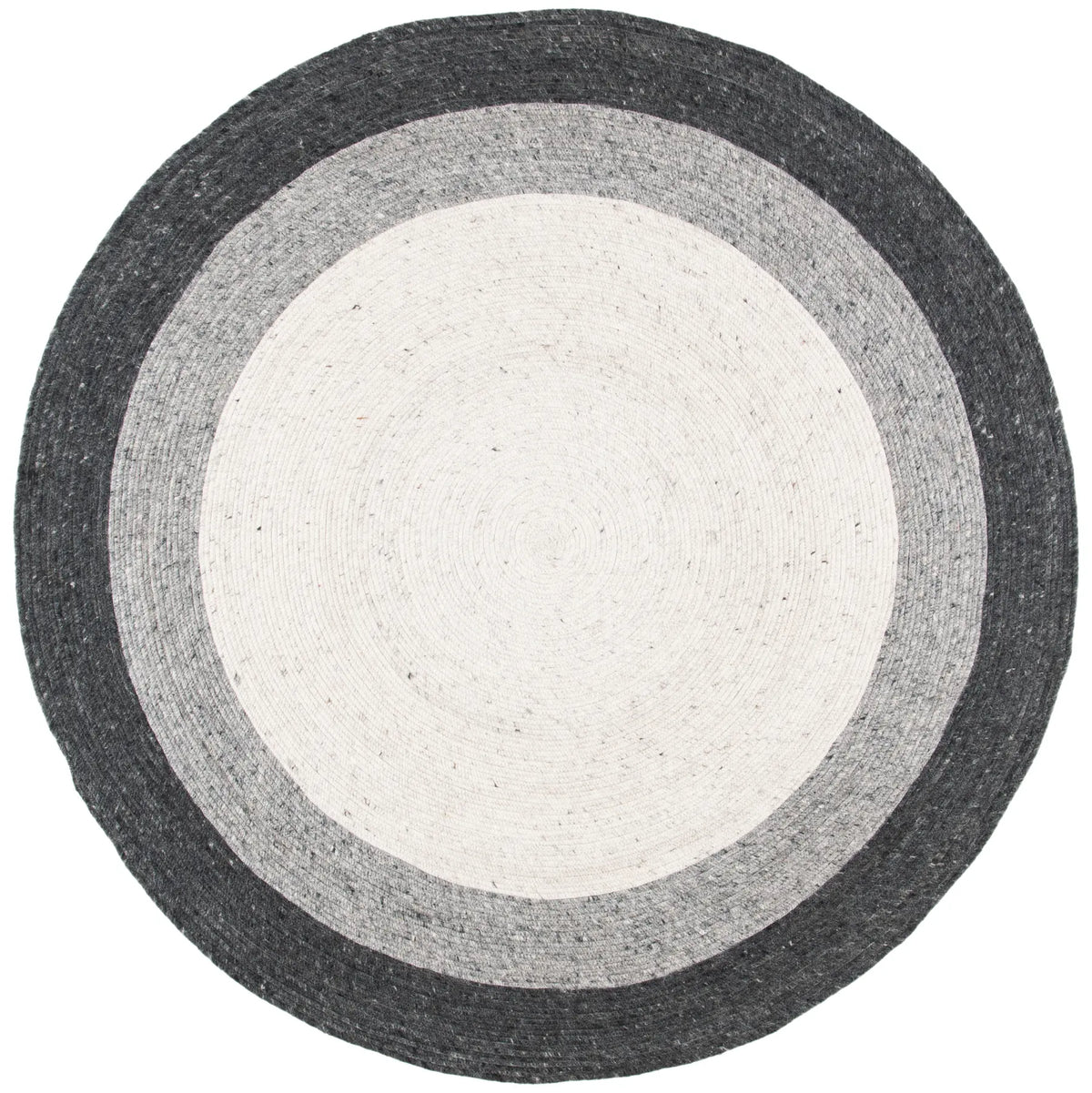 Safavieh Braided 5'-0" x 5'-0" Rug in Grey / Ivory