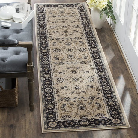 Safavieh Lyndhurst 2'-3" x 12'-0" Rug in Light Beige / Anthracite