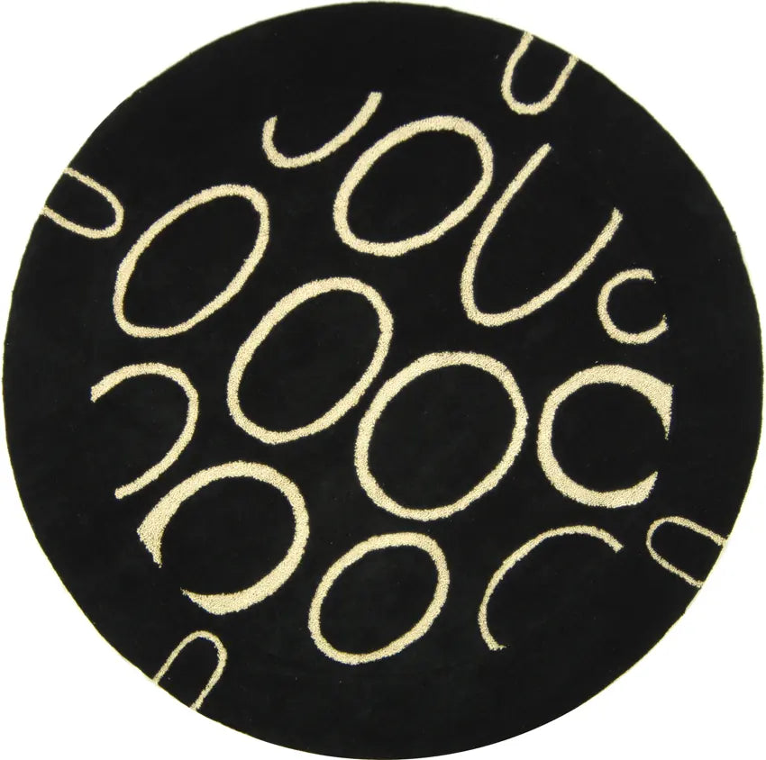 Safavieh Soho 6'-0" x 6'-0" Rug in Black / Ivory