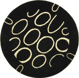 Safavieh Soho 6'-0" x 6'-0" Rug in Black / Ivory