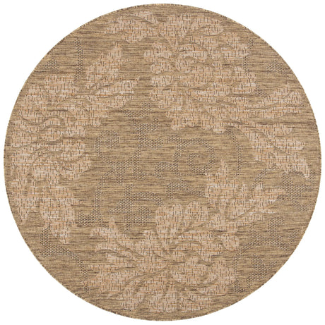 Safavieh Courtyard 6'-7" x 6'-7" Rug in Gold / Natural