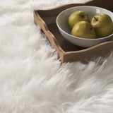 Safavieh Faux Sheep Skin 2'-0" x 3'-0" Rug in Ivory