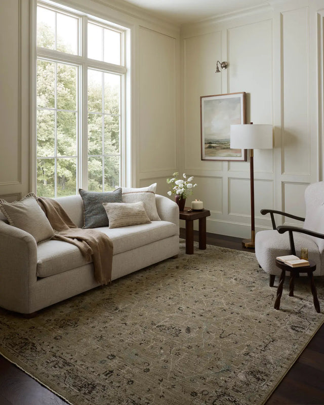 Loloi Briar BRR-02 Olive / Stone Rug - room scene 3