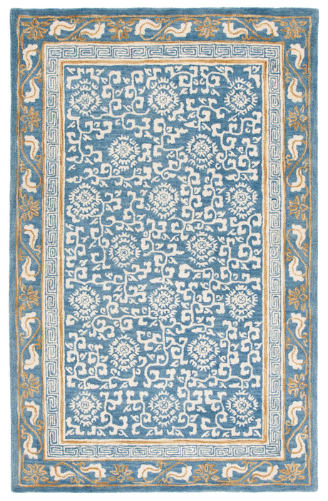 Safavieh Antiquity 4'-0" x 6'-0" Rug in Blue / Ivory