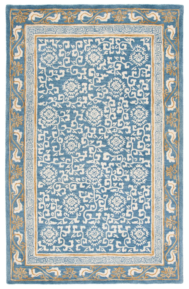 Safavieh Antiquity 4'-0" x 6'-0" Rug in Blue / Ivory