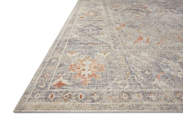 Chris Loves Julia x Loloi Rosemarie ROE-05 Oatmeal / Lavender Rug - rug corner