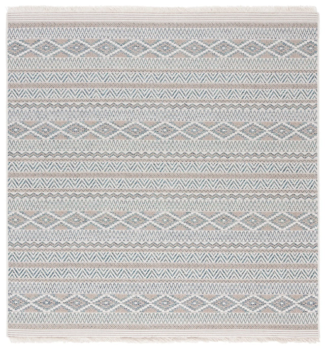 Safavieh Wicker 6'-7" x 6'-7" Rug in Aqua / Beige