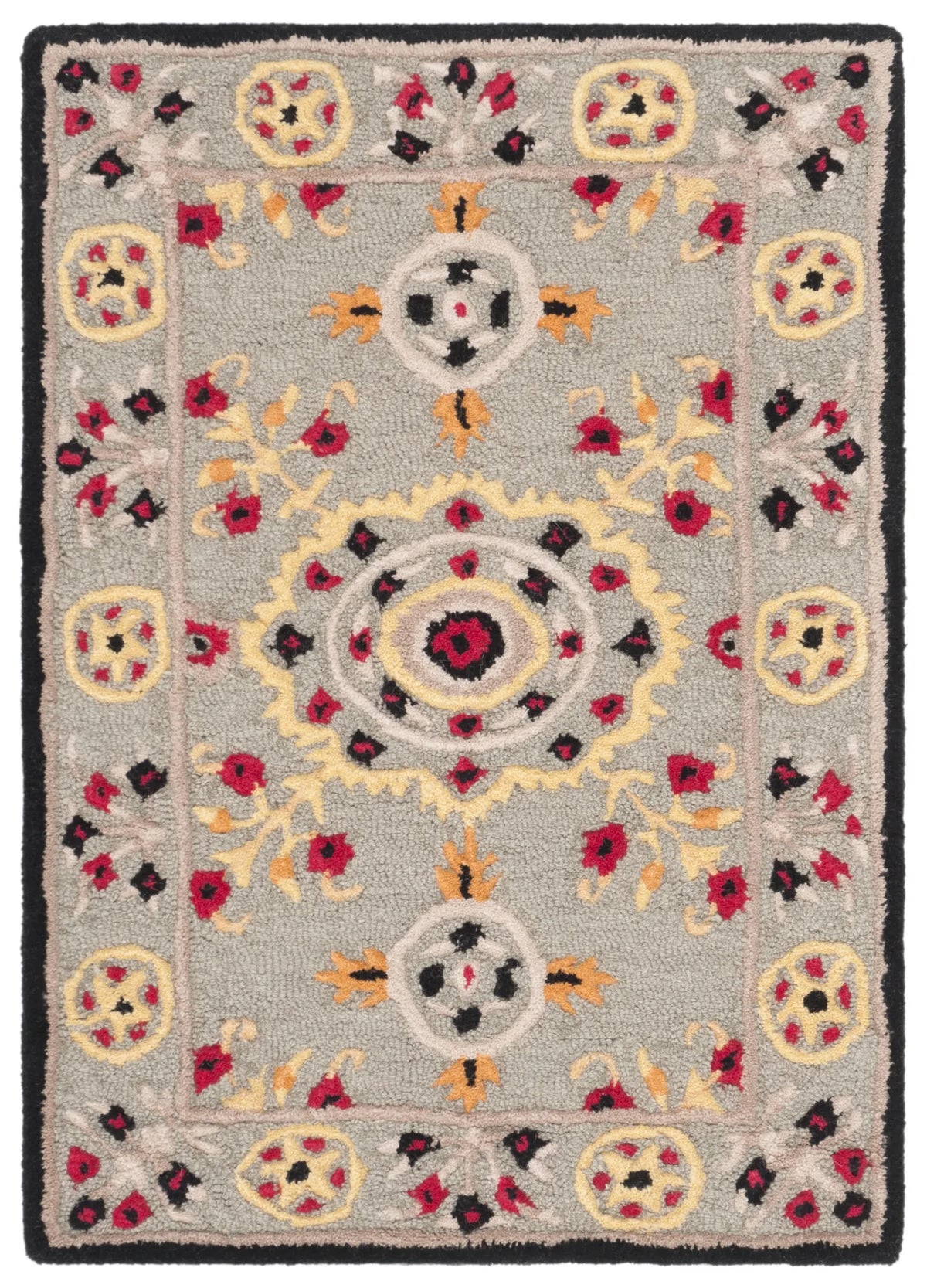 Safavieh Bellagio 2'-0" x 3'-0" Rug in Light Grey / Black