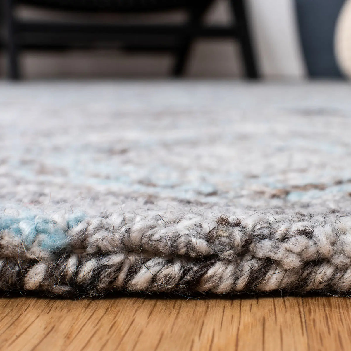 Safavieh Abstract 4'-0" x 6'-0" Rug in Grey / Turquoise