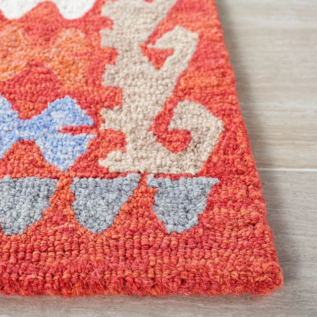 Safavieh Aspen 4'-0" x 6'-0" Rug in Red / Ivory