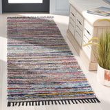 Safavieh Rag Rug 2'-3" x 8'-0" Rug in Black / Pink