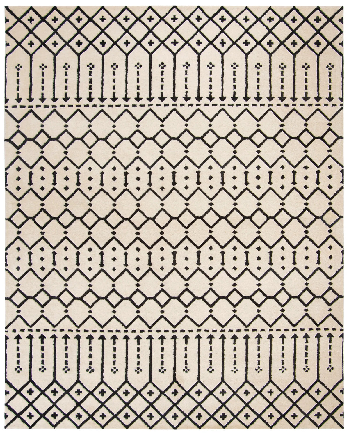 Safavieh Himalaya 10'-0" x 14'-0" Rug in Ivory / Black