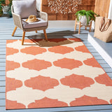 Safavieh Courtyard 5'-3" x 7'-7" Rug in Beige / Terracotta
