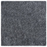 Safavieh Sg-Mls-Malibu Shag 7'-0" x 7'-0" Rug in Charcoal
