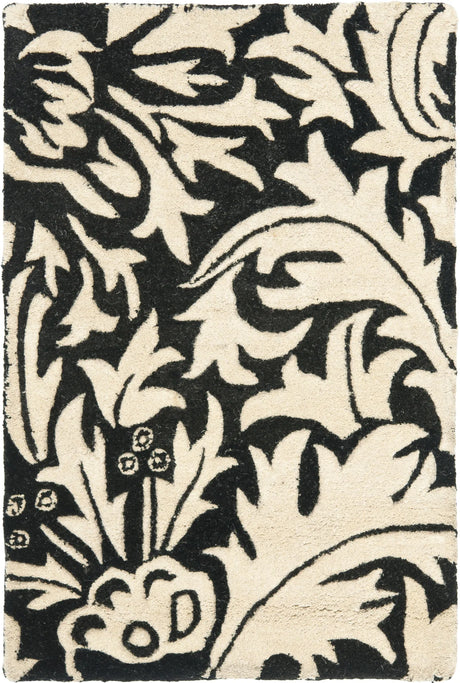 Safavieh Soho 2'-0" x 3'-0" Rug in Black / Beige